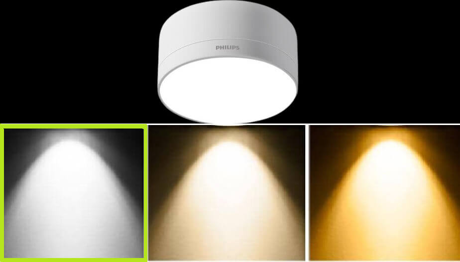 Đèn Downlight LED ống bơ philips DL212 EC RD 080 5W 6500K W HV 03 có màu ánh sáng trắng
