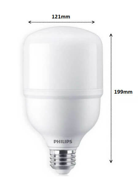 Bóng Led Bulb trụ Philips Tforce ESS LED HB MV 4.5Klm 45W 865 E27 Gen 4 có độ quang thông lên tới 4500lm