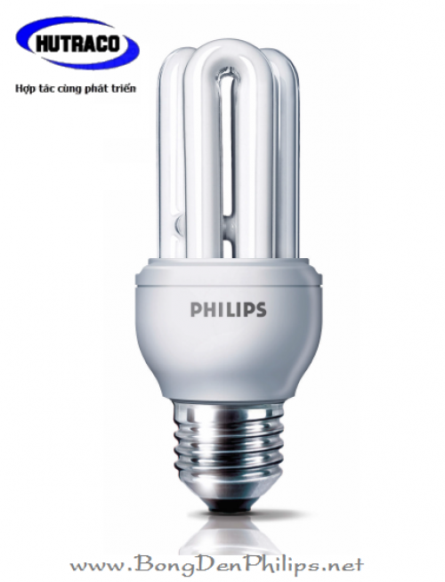 Bóng đèn compact Philips 11W 3U ánh sáng vàng